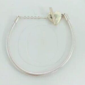 Pandora Moments Heart T-Bar Snake Chain Bracelet